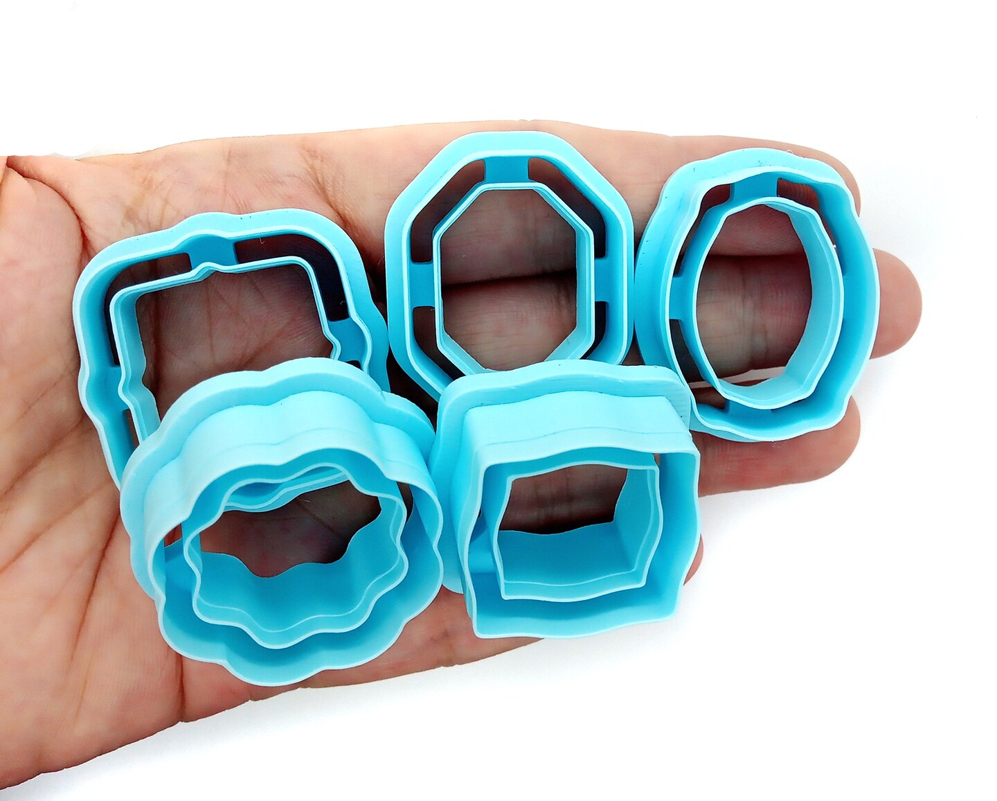 Small Frames Clay Cutter Set, 5 Frame Shapes, Adorabilities