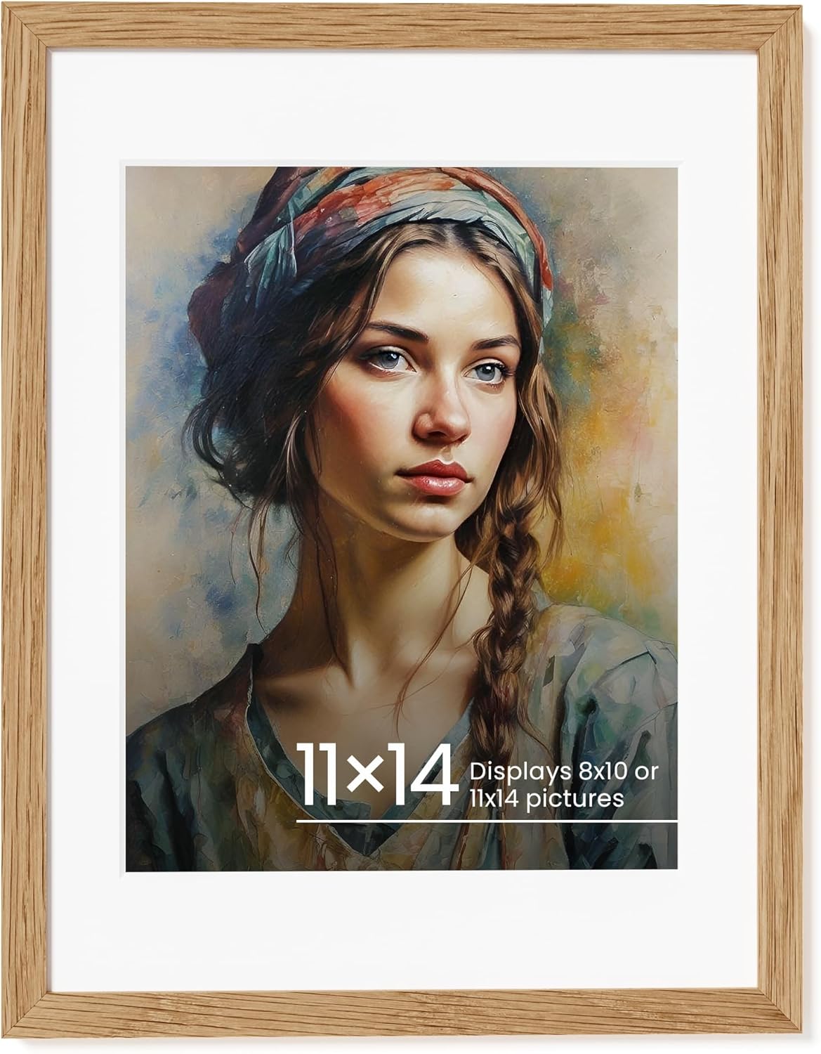 11x14 Oak Wood Picture Frame - 11x14 Poster Frame