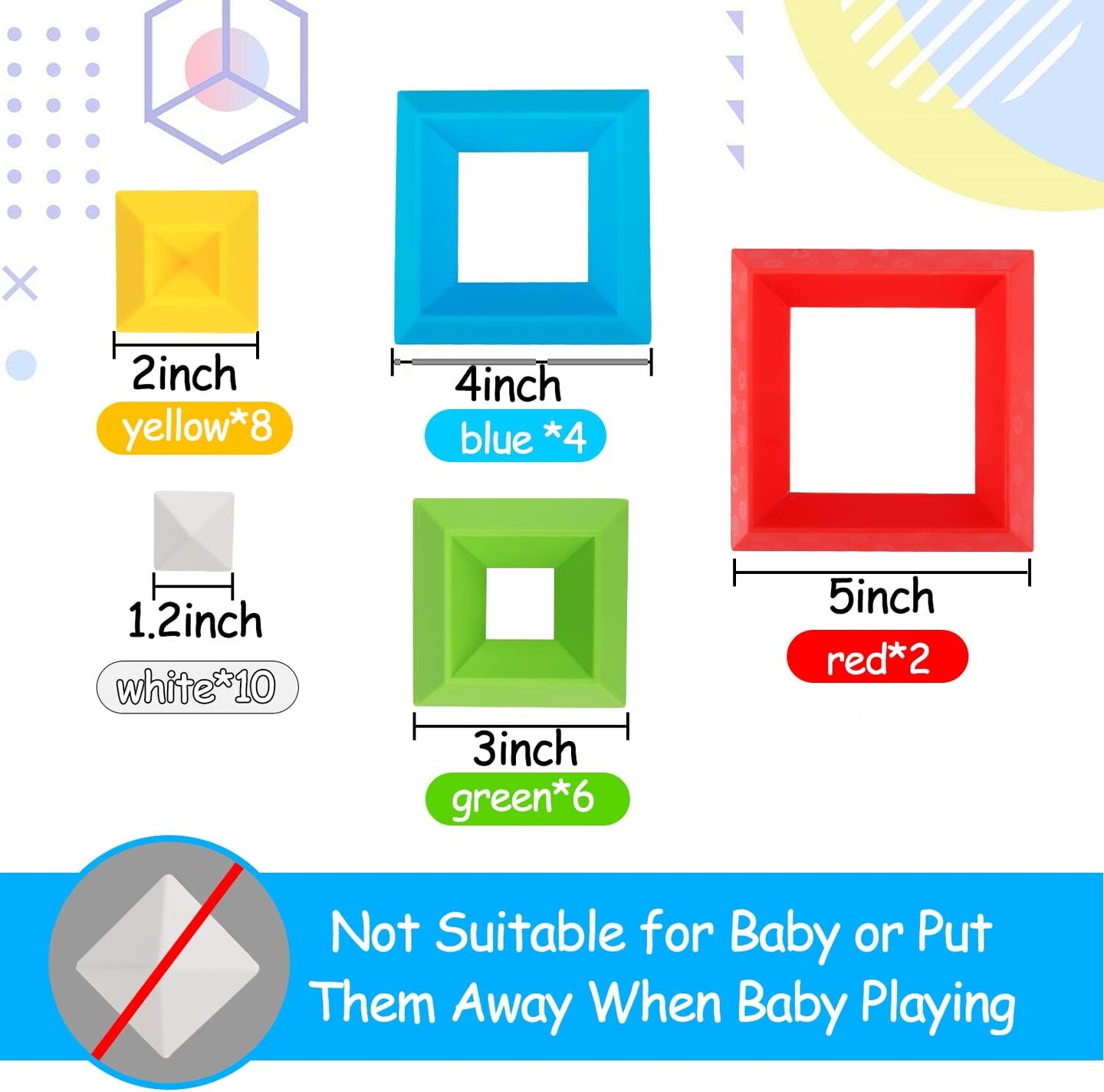Toys for 1 2 3 4 5 Year Old Boys Girls Toddler 1-3 Preschool Learning Activities 30 Pcs Stacking Building Blocks STEM Stackable Educational Sensory Easter Gifts for Kids Age 1-2 2-4
