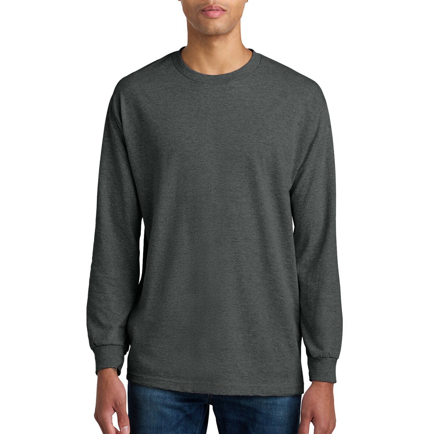 American Apparel Long Sleeve Men's T-Shirt, Heavyweight Cotton Arts and Crafts Crewneck MixColor Tee