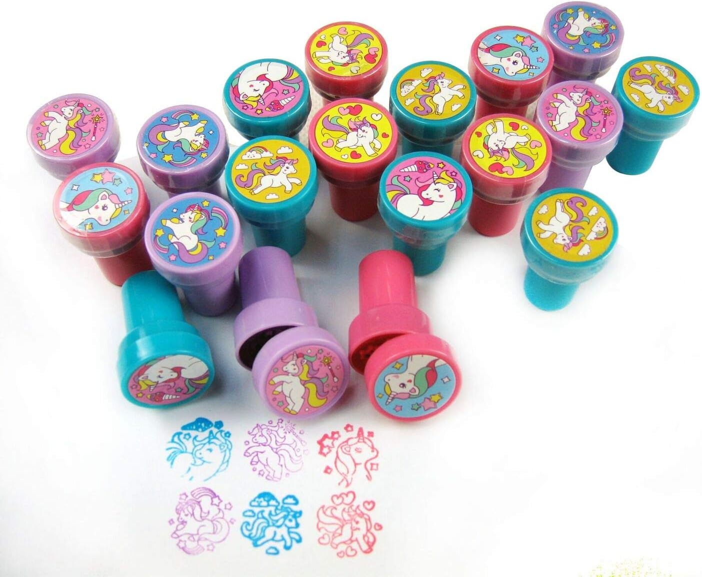 Easter Eggs with Unicorn Stamper Filler-36 Pack