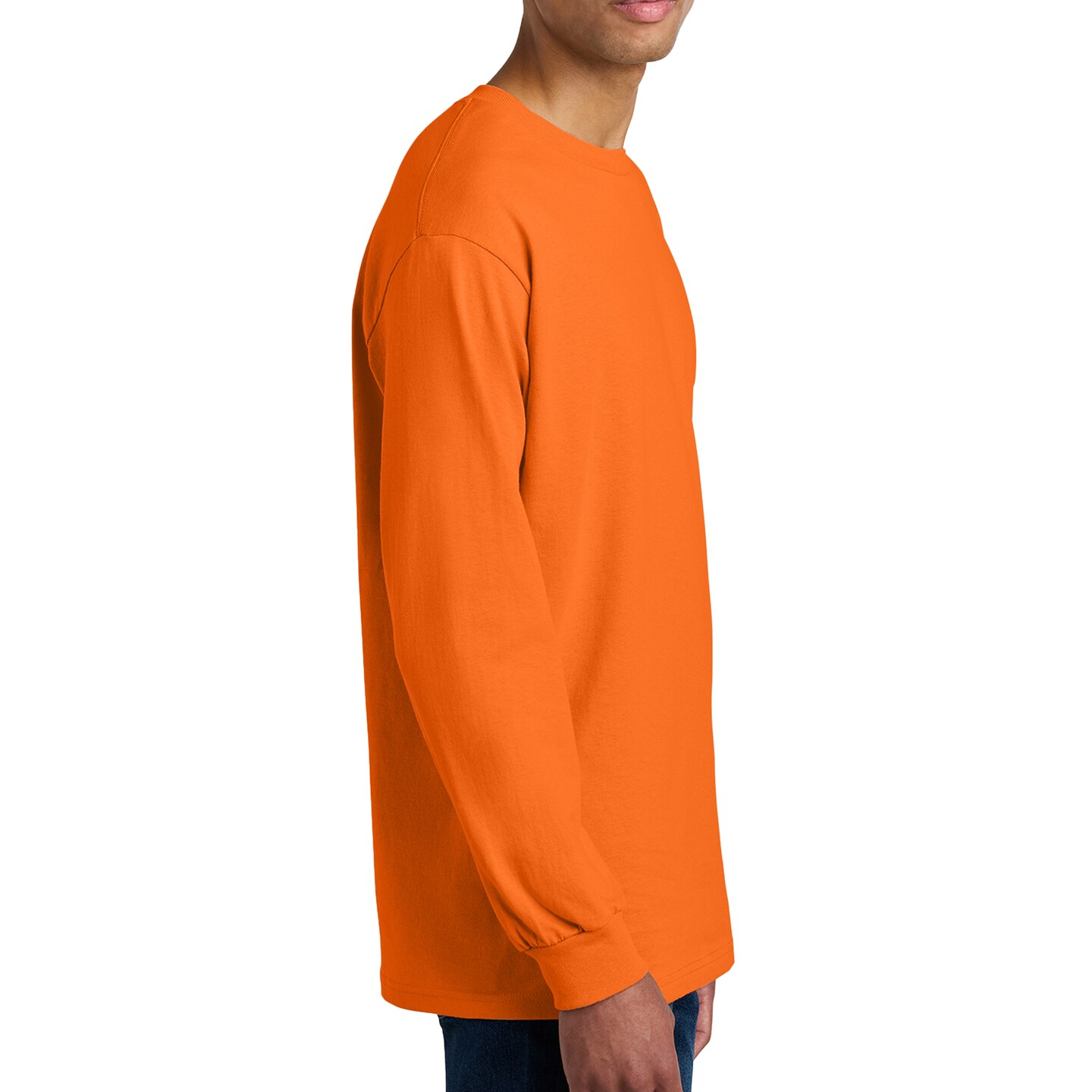 American Apparel Long Sleeve Men&#x27;s T-Shirt, Heavyweight Cotton Arts and Crafts Crewneck MixColor Tee
