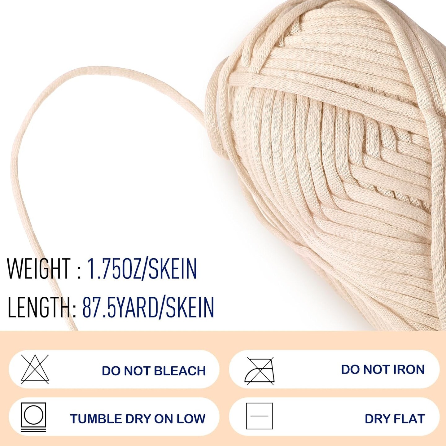 18-Pack Beginner Crochet & Knitting Yarn – Cotton-Nylon Blend, 50g / 87.5yds Each, Nature Colors, Easy-to-See Stitches, Perfect for DIY Crochet Kits & Handmade Projects