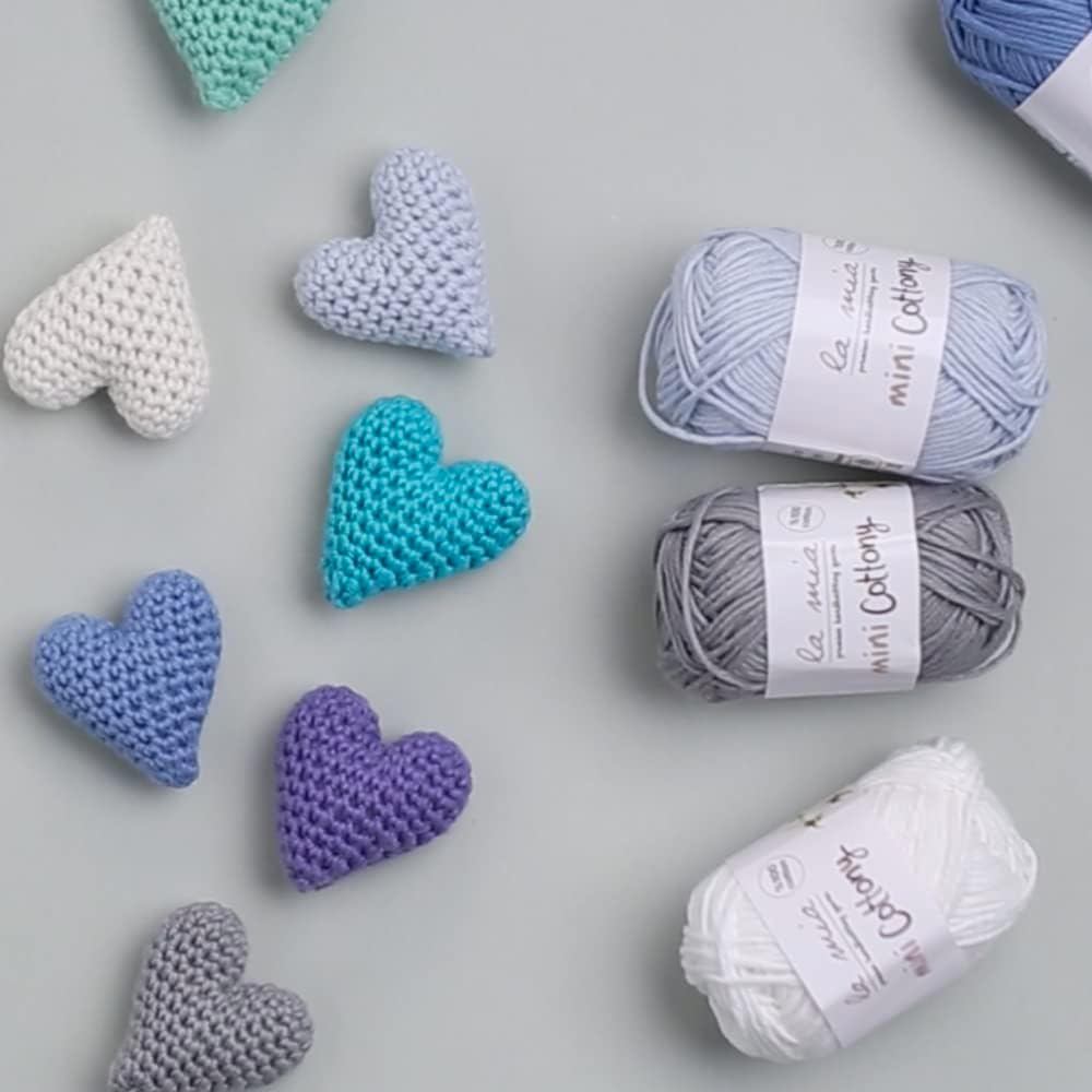 Mini Cotton Yarn Set – 20 Skeins, 100% Premium Cotton, 0.88 oz / 65 yds Each, Light DK #3 Baby Yarn, Assorted Colors, Soft & Beginner-Friendly (V1)