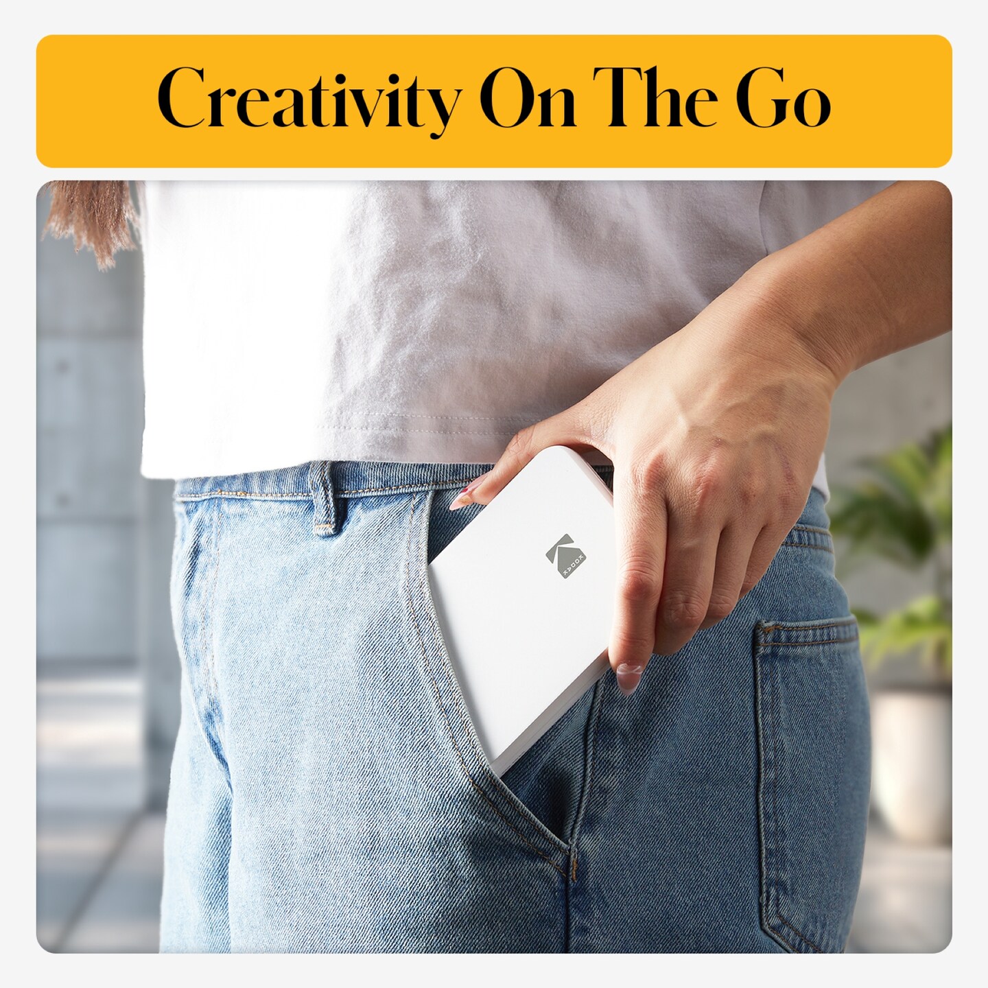 Kodak Step Slim Instant Photo Printer, Bluetooth Portable Printer Compatible with iOS & Android