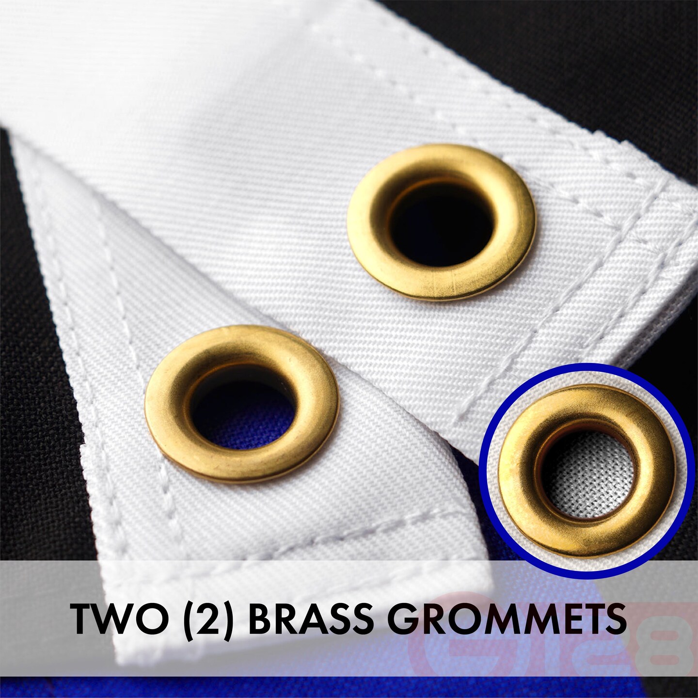 G128 Thin Blue Line Flag 4x6 FT 3-Pack Embroidered Heavy Duty 220GSM Tough Spun Polyester U.S. American Flag Brass Grommets Honoring Men and Women of Law Enforcement Black White and Blue US Flag