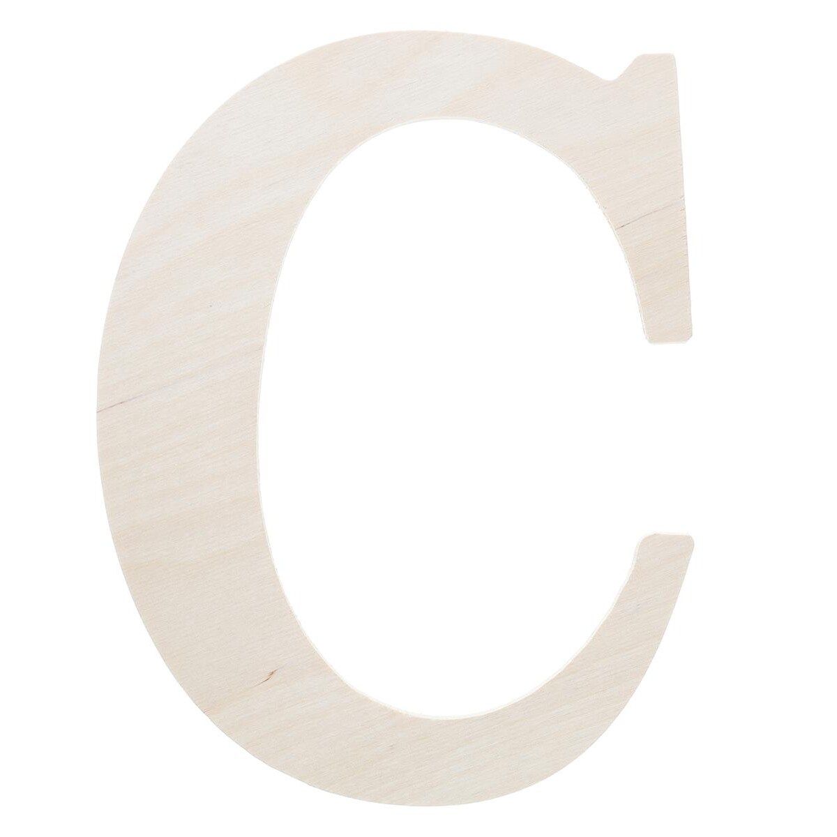 Good Wood By Leisure Arts Letter 9.5&#x22; C, Wooden Letters, Wood Letters, Wooden Letters Wall Decor, Large Letters 9.5 Inch, Small For Crafts