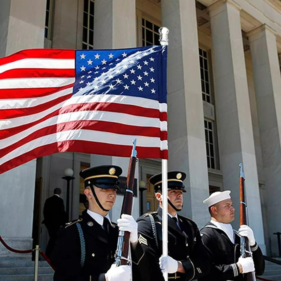 Tangle Free Spinning Flag Pole Aluminum 6FT Two Piece Design Durable Rust Free