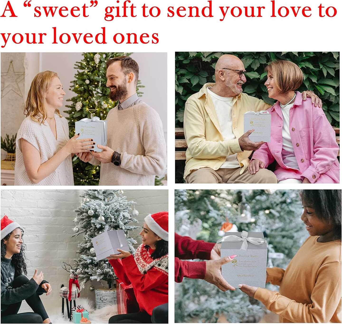 t Long-Lasting Real Flowers, Unique Floral Gift for You to Send Love for All Occasions, for Indoor Decoration (Pink Carnation, White Rose, Yellow-Champagne Rose)