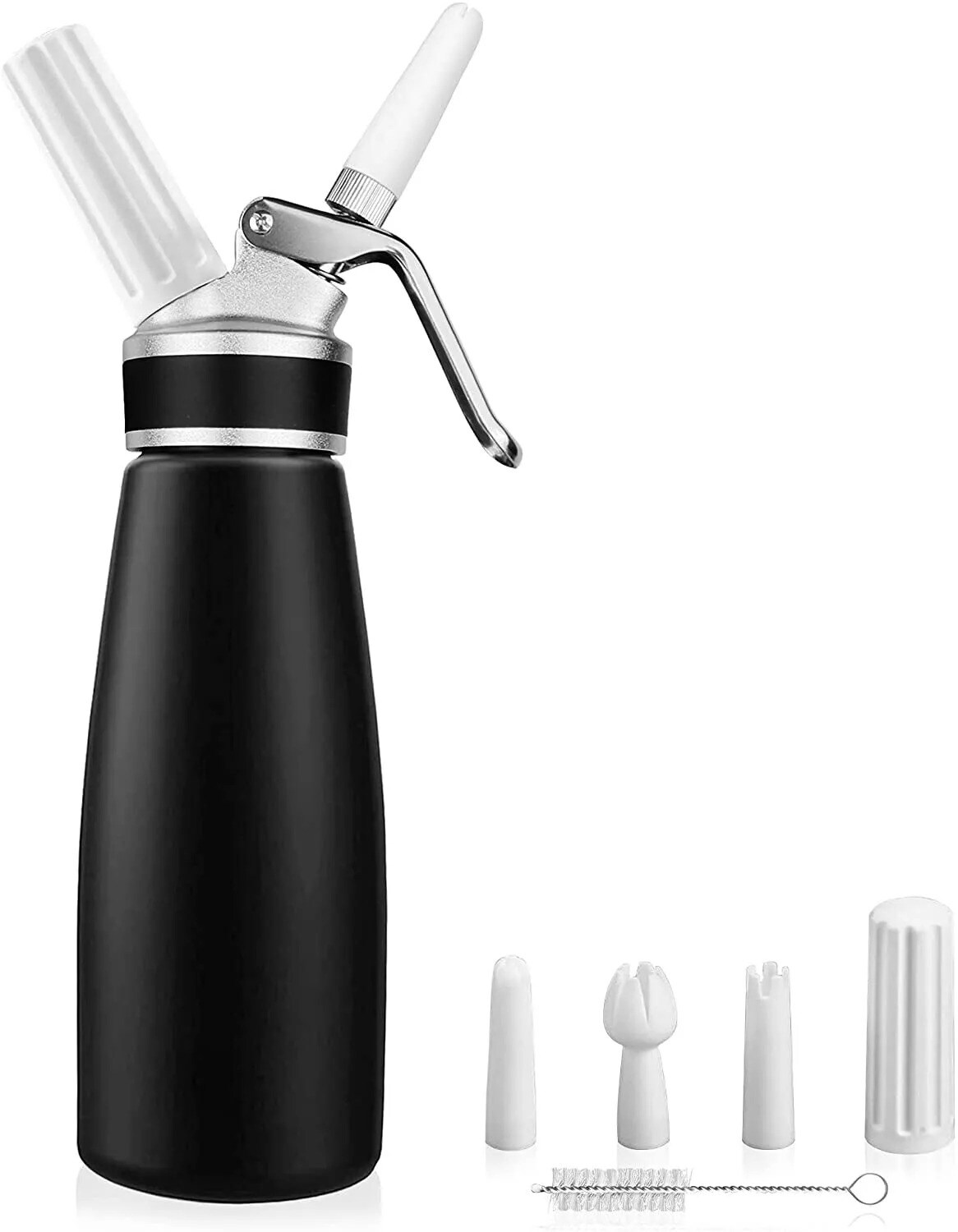 Whipped Cream Dispenser Durable Aluminum Foam Whipper 1 Pint 500ml Cream Maker