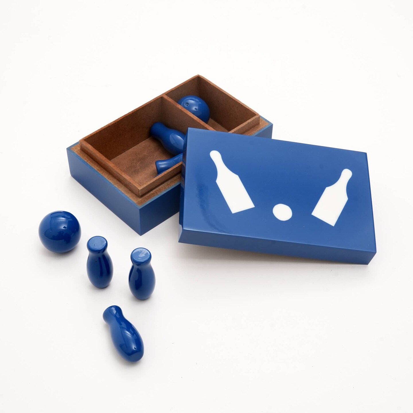 Blue Bowling Game Box &#x2013; Decorative Mini Bowling Set