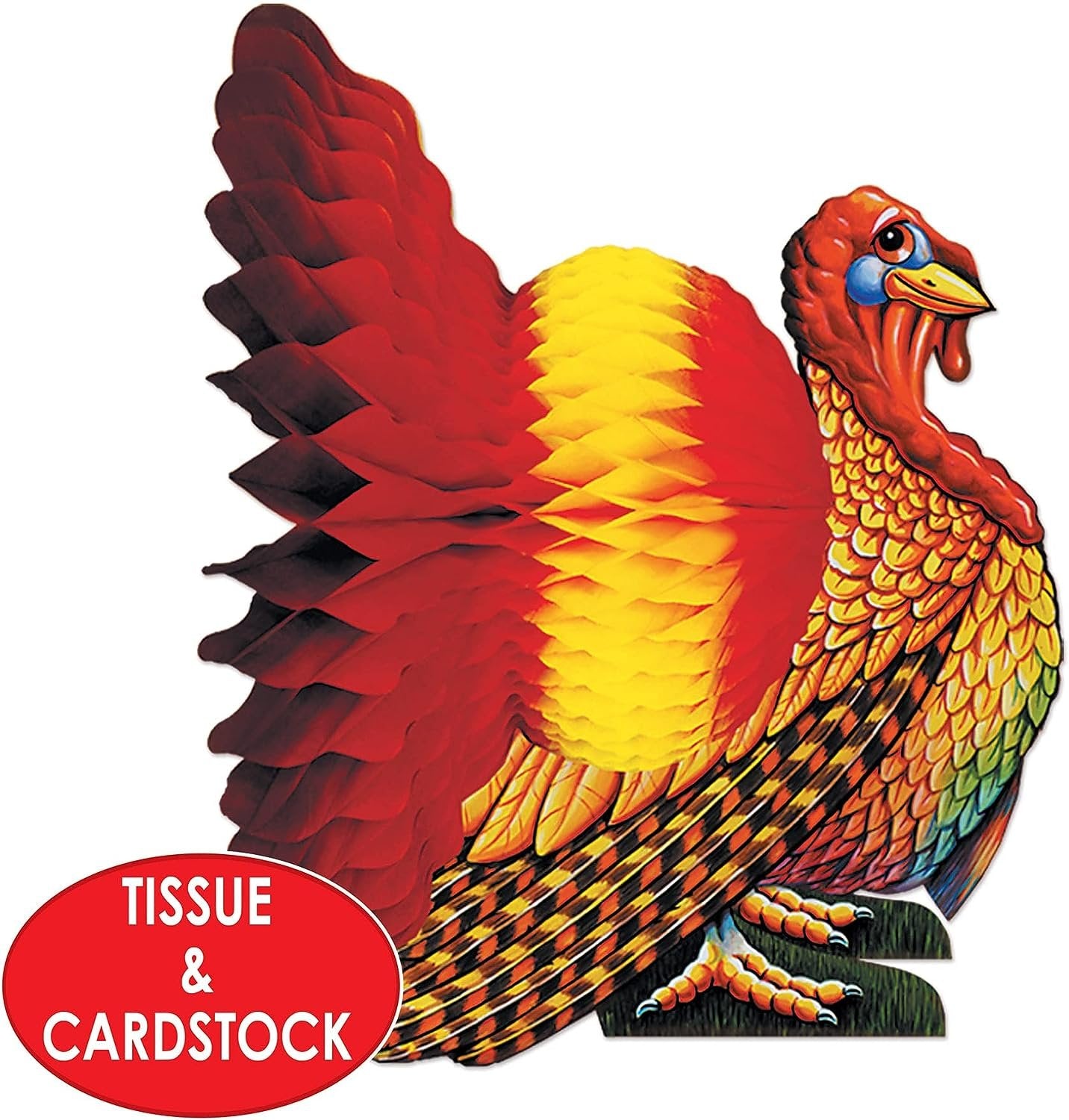 Tissue Turkey Centerpiece - 12&#x22;