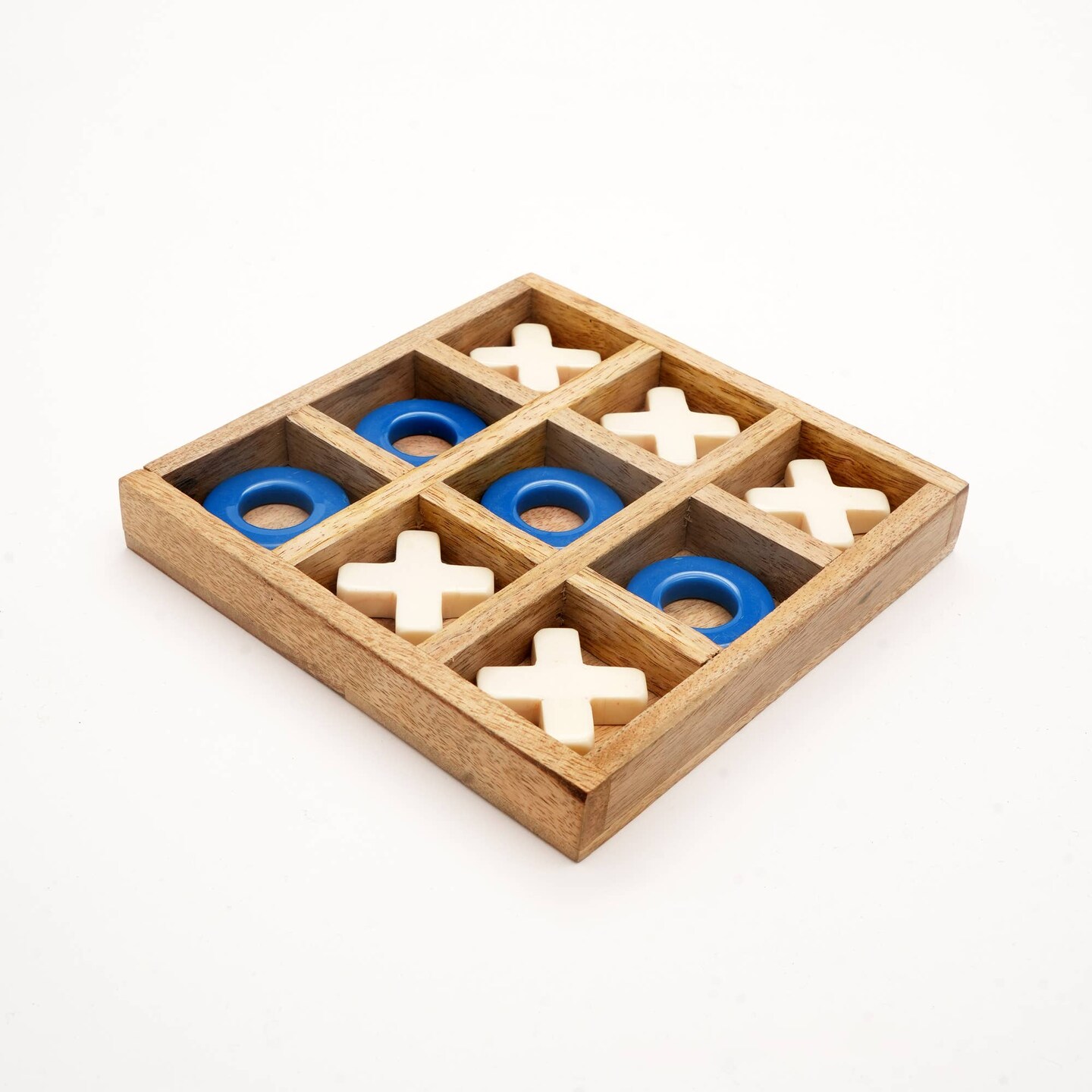 Tic-Tac-Toe Wood &#x26; Resin Board Game