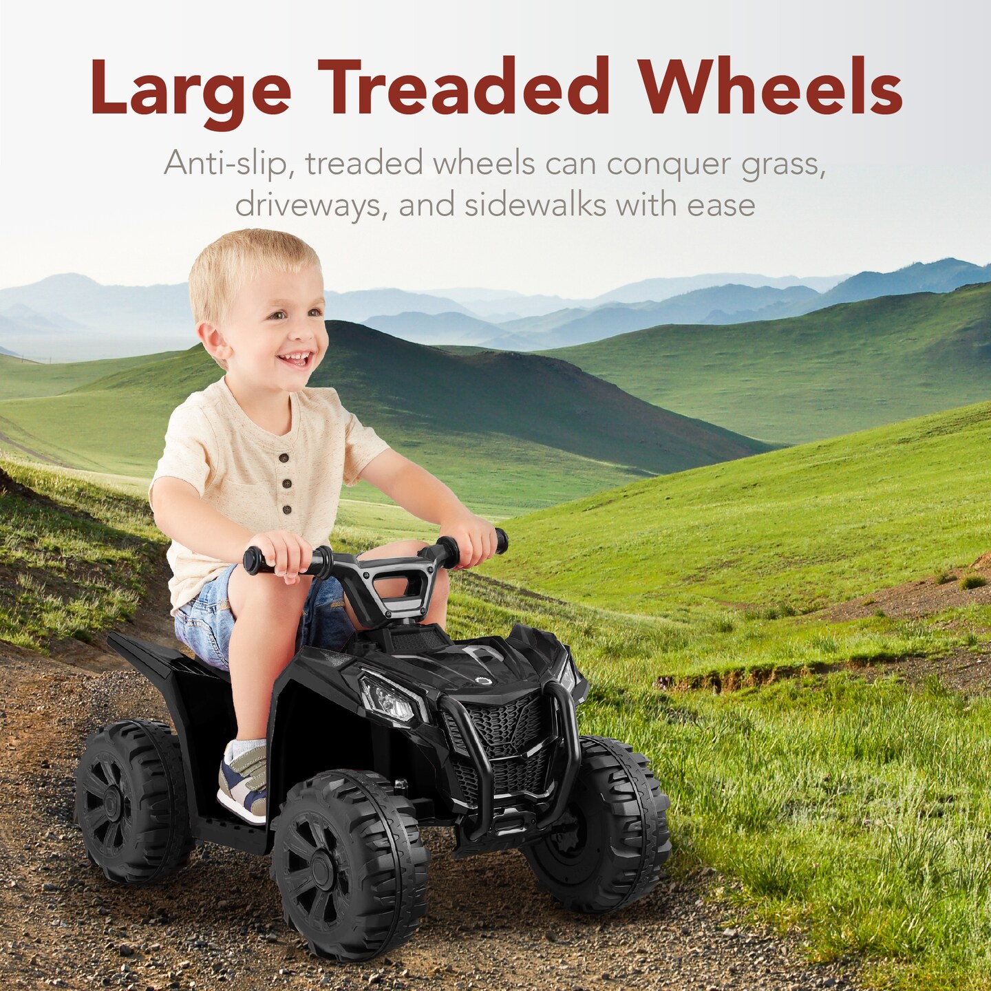 Best Choice Products 6V Kids Ride-On 4-Wheeler Quad ATV Car w/ 1.8mph Max Speed, Treaded Tires