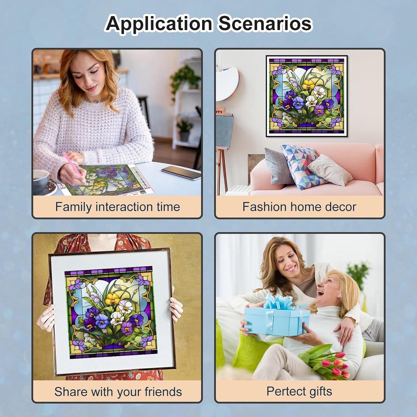 5D DIY Orchid Diamond Art Kits for Beginners