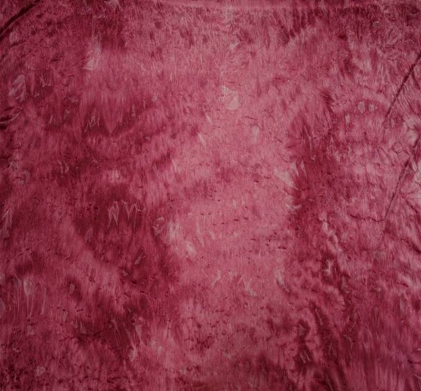 1 Yard Burgundy Crushed Velour Tie Dye Fabric Plush 58/60" Wide Velvet for Crafts, Backdrops & Fashion