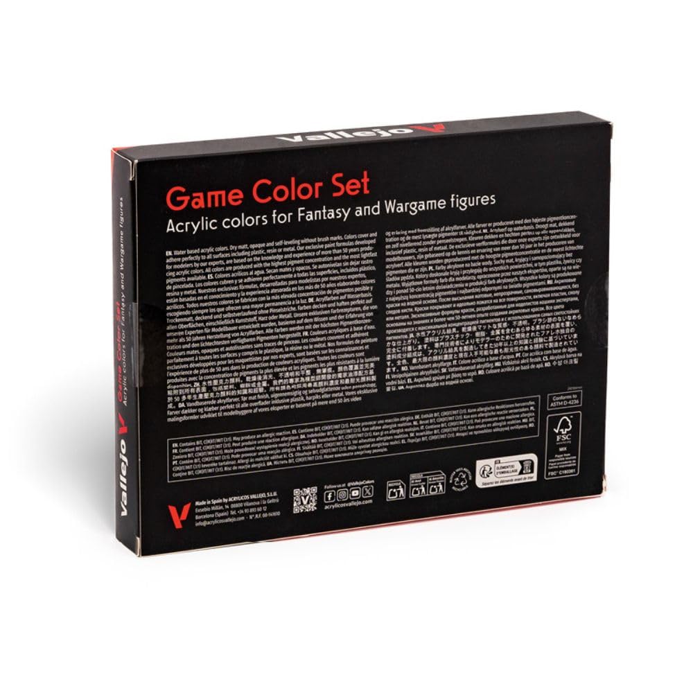 Game Color Specialist Set | Expert Set for Fantasy and Wargame Figures | 16 Bottles x 18 ml (0.60 fl.oz.)
