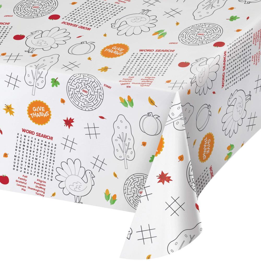 Thanksgiving Activity Paper Tablecover