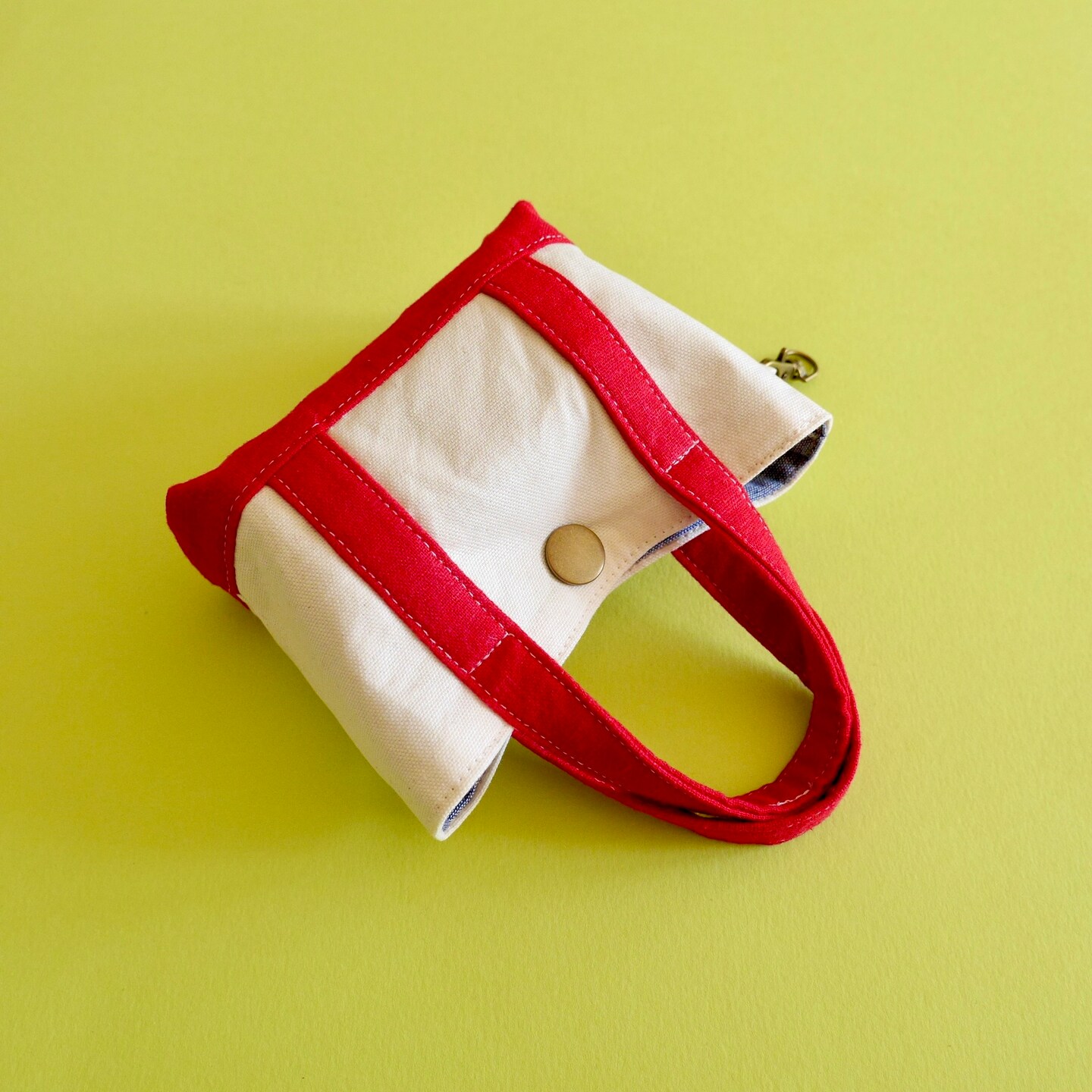 Mini Tote Bag Charm, Small Pouch, Keychain Bag | MakerPlace