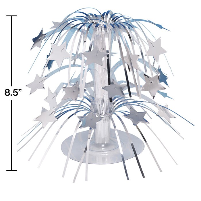 Silver Foil Cascading Centerpiece