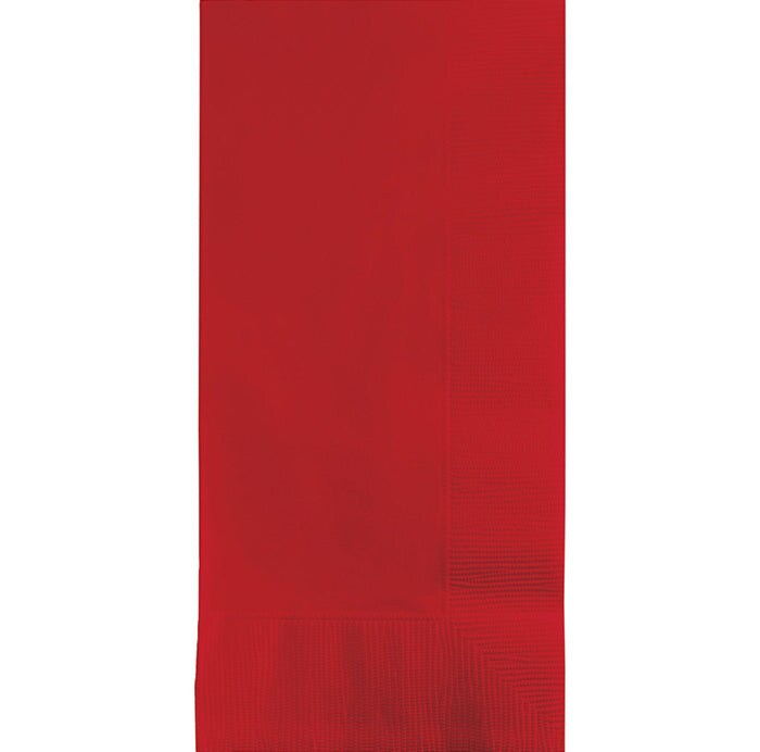 Classic Red Dinner Napkins 2Ply 1/8Fld 100/Pkg
