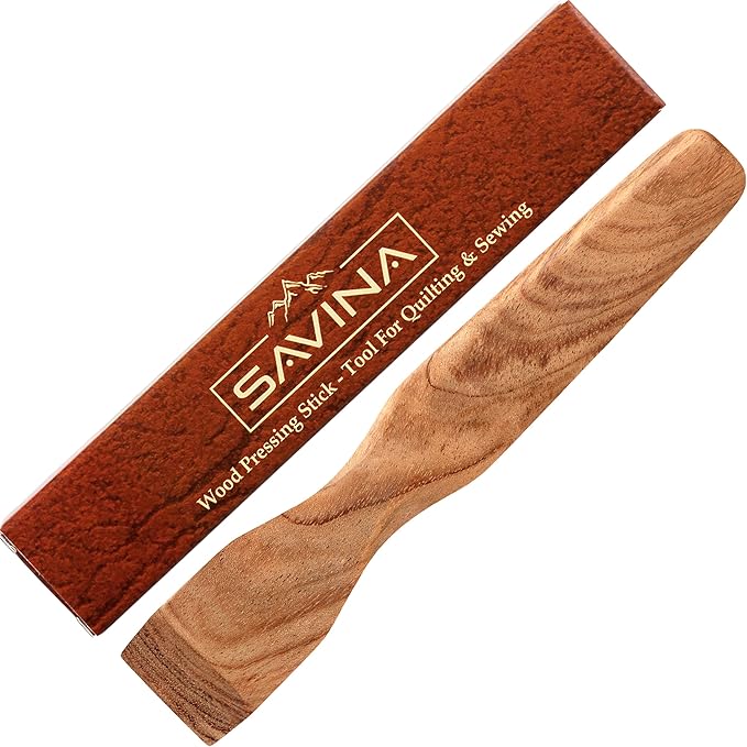 Wood Pressing Stick, Finger Iron, Seam Presser &#x2013; A Handcrafted Sewing Tool for Quilters &#x26; Sewist.