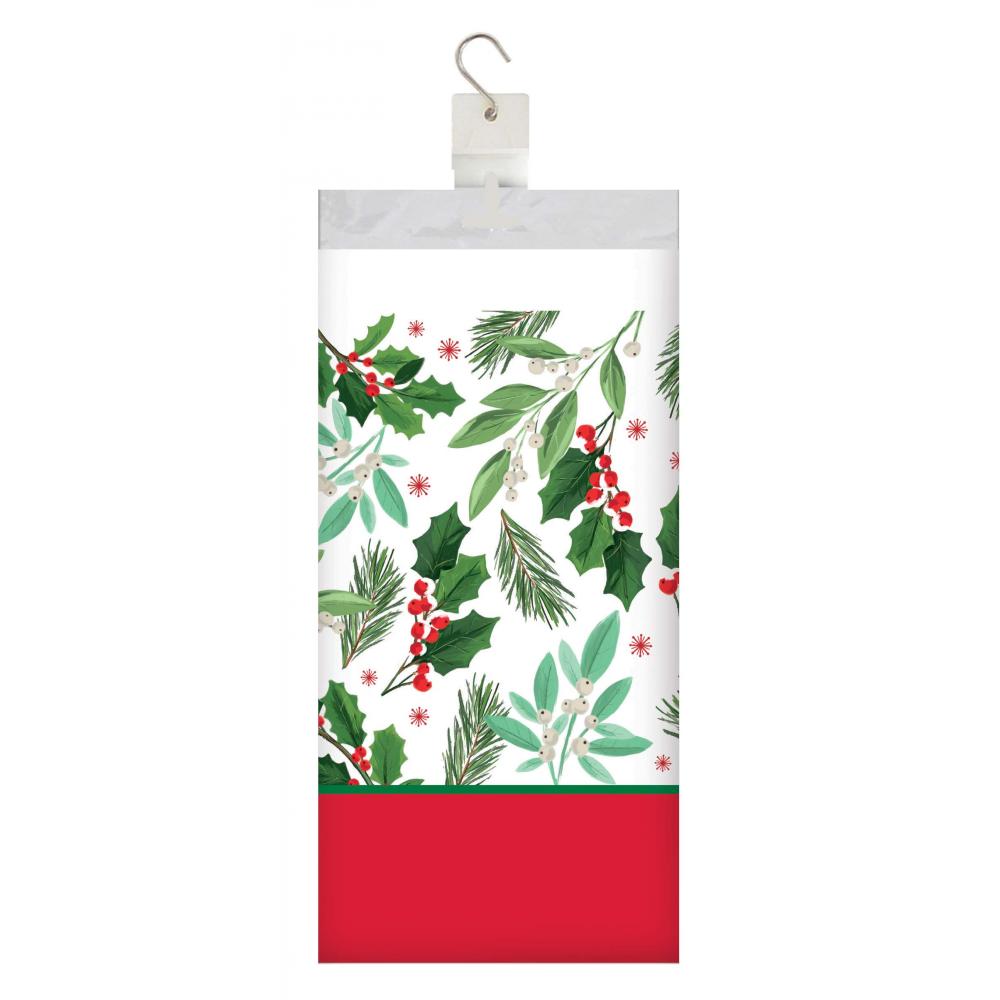Holly Jolly Christmas Paper Tablecover