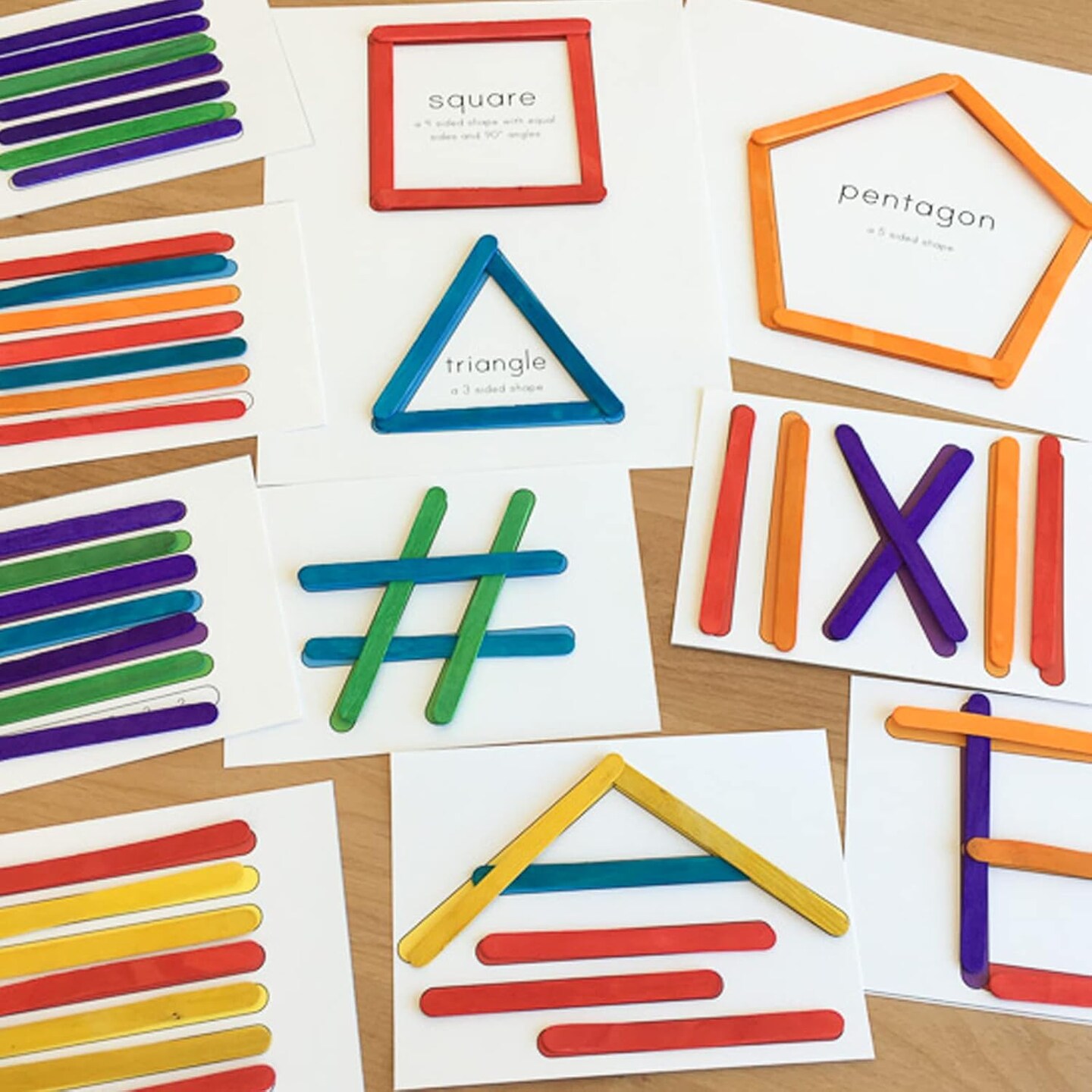 450PCS Colored Craft Sticks, 2.5 Inch Mini Wood Popsicle Sticks