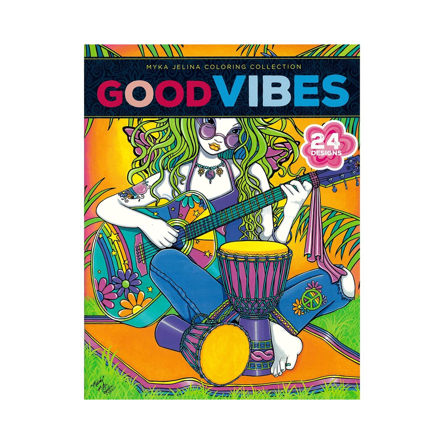 Leisure Arts Myka Jelina, Good Vibes, Adult Coloring Book, Coloring Books Adults Relaxation, Adult Book Women, Books For Teens, Book