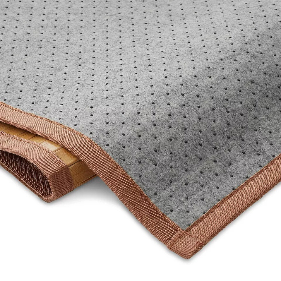 Bamboo Floor Mat, 72" x 24" Non-Slip Runner Rug for Kitchen, Entryway, Hallway