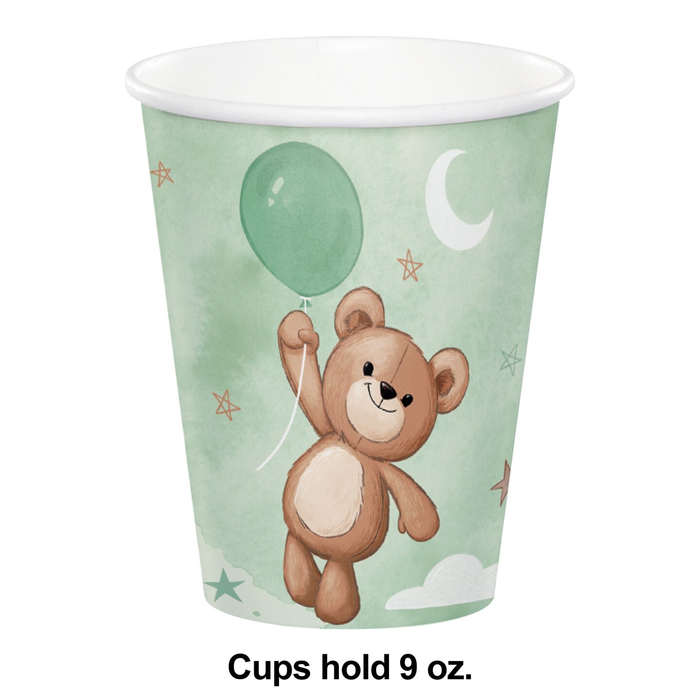 Teddy Bear Hot/Cold Cup 9Oz (8/Pkg)