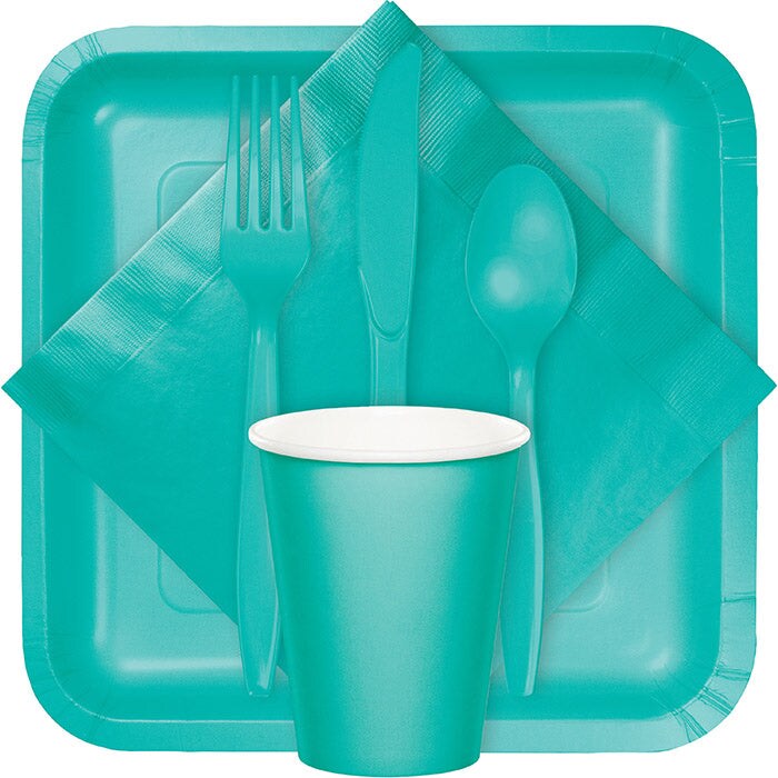 Teal Lagoon Plastic Knives (24/Pkg)