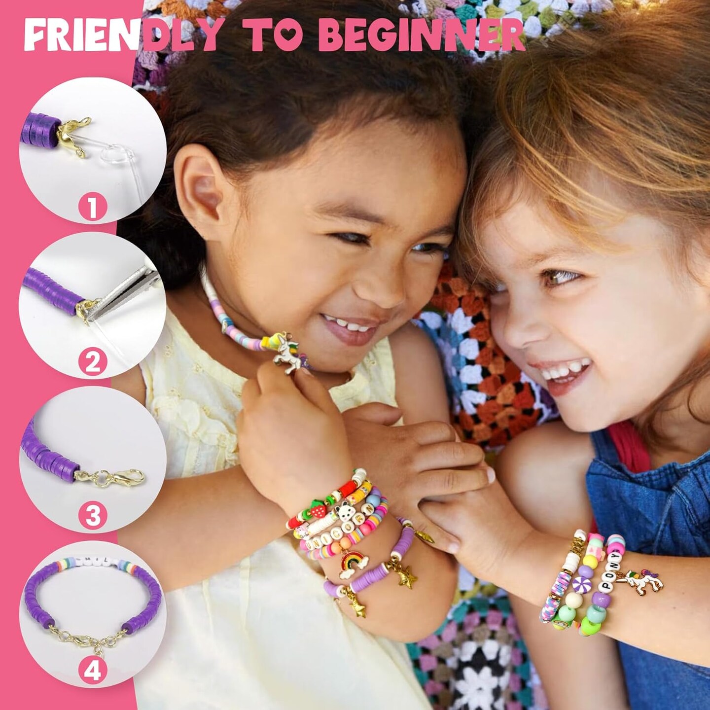 Bracelet Making Kit Arts and Crafts Charms Jewelry Supplies