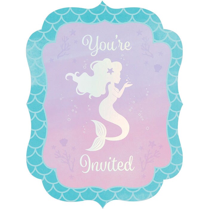 Mermaid Shine Invitation Postcard (8/Pkg)