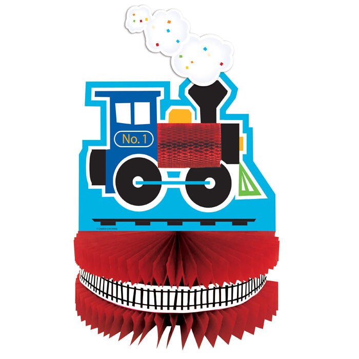 Bulk Pack of 2 All Aboard Train Centerpiece