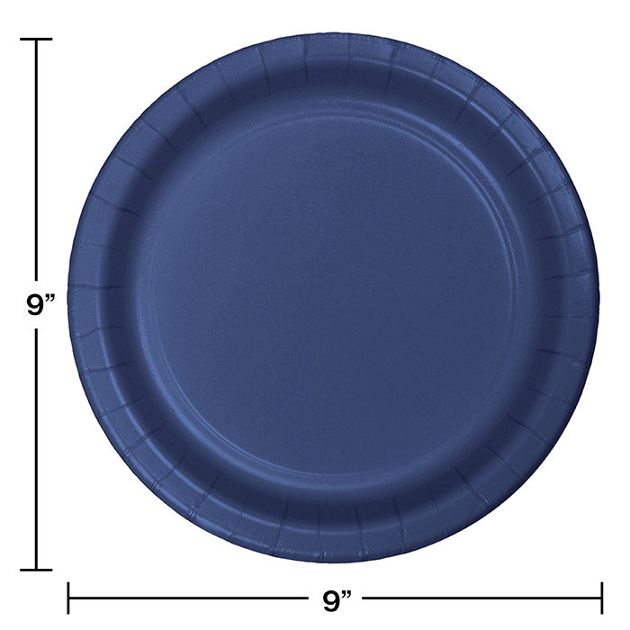 Navy Blue Paper Plates (24/Pkg)