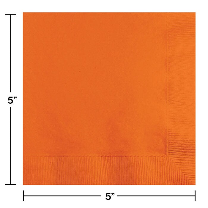 Sunkissed Orange Beverage Napkins (20/Pkg)