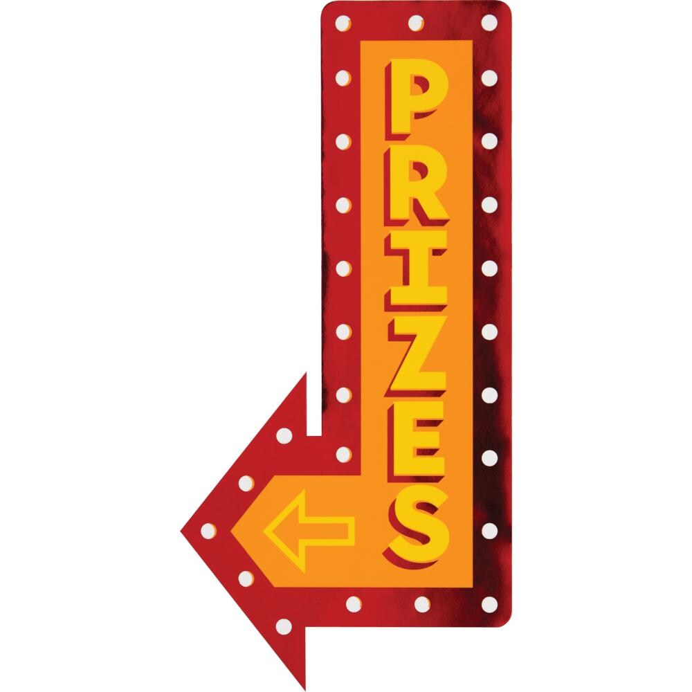 Carnival Signs w/Foil (4/Pkg)