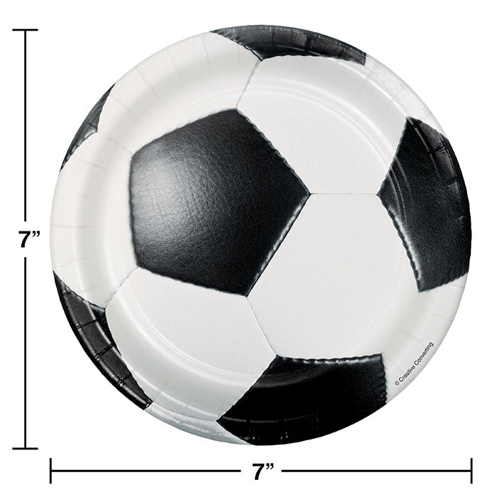 Soccer Paper Dessert Plates (8/Pkg)
