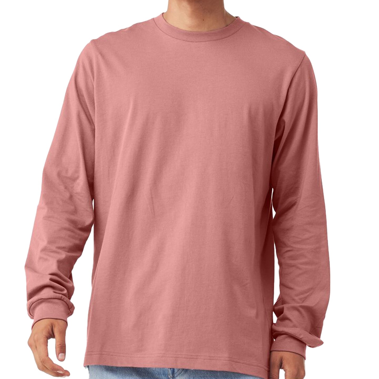 Bella + Canvas Long Sleeve T-Shirt, Men’s Heavy Cotton Jersey Tee