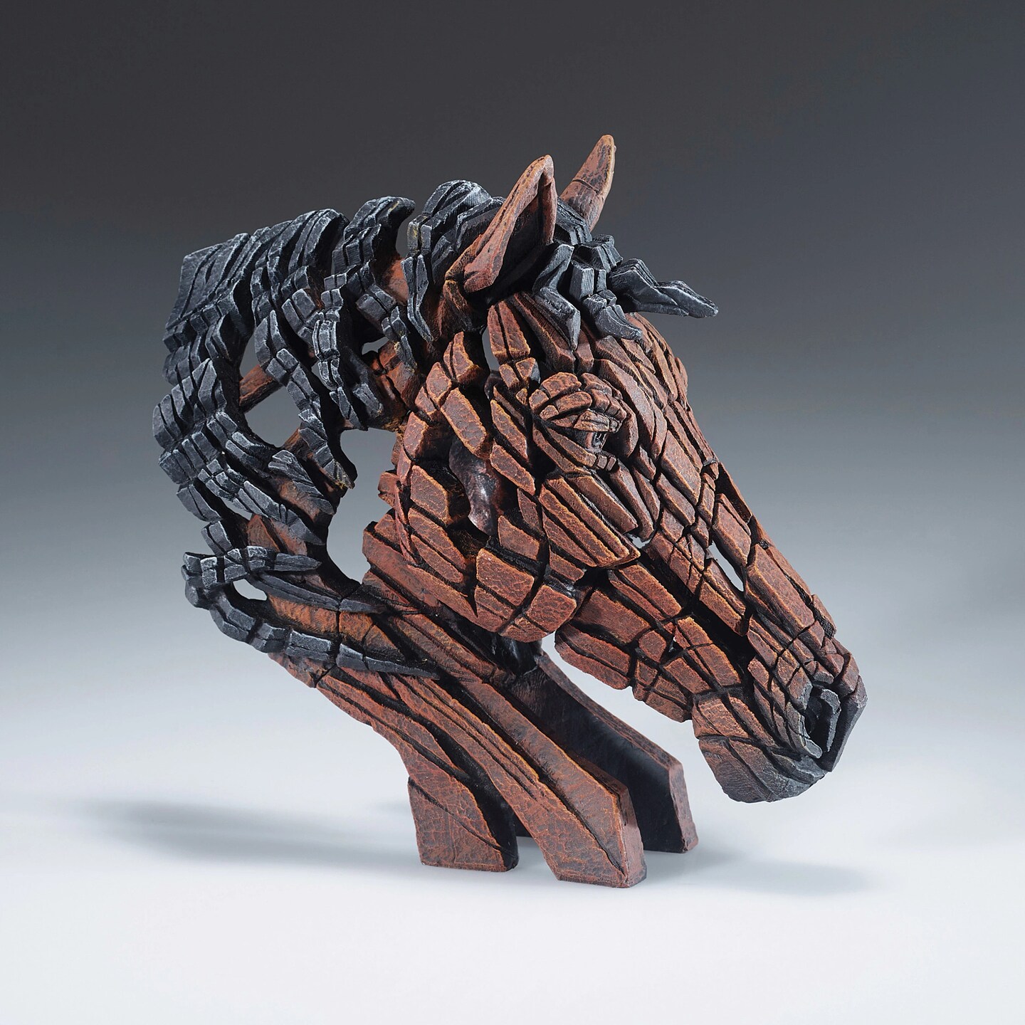 Edge Sculpture Mini Horse Bust Figurine 5.9in H