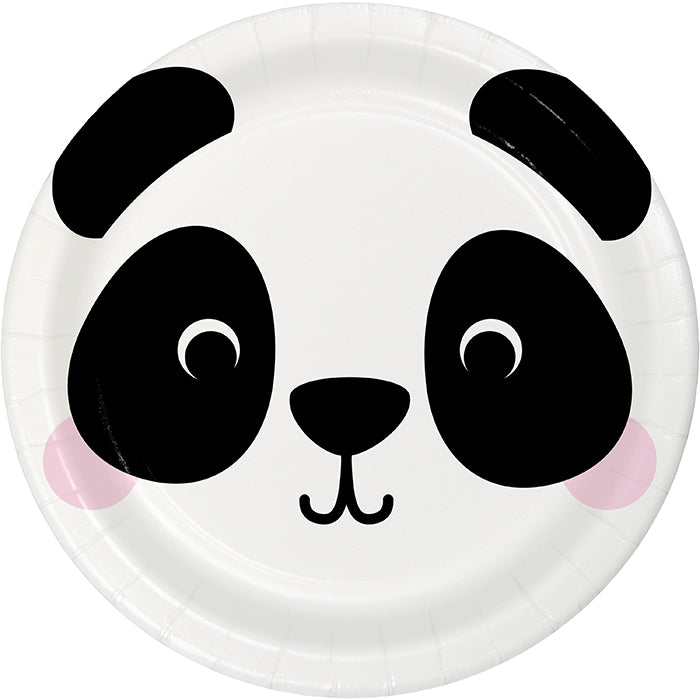 Animal Faces Panda Paper Dessert Plate (8/Pkg)