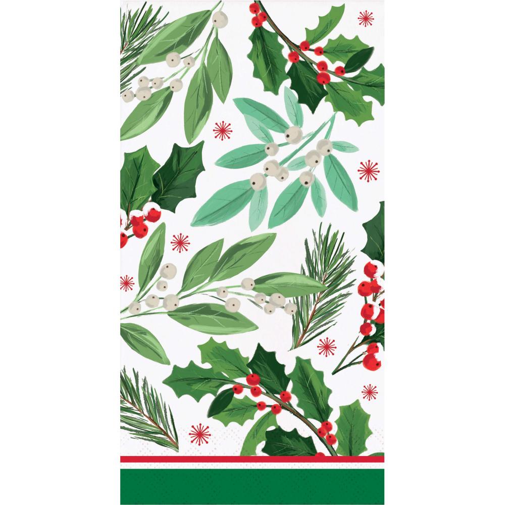 Holly Jolly Christmas Guest Towel (16/Pkg)