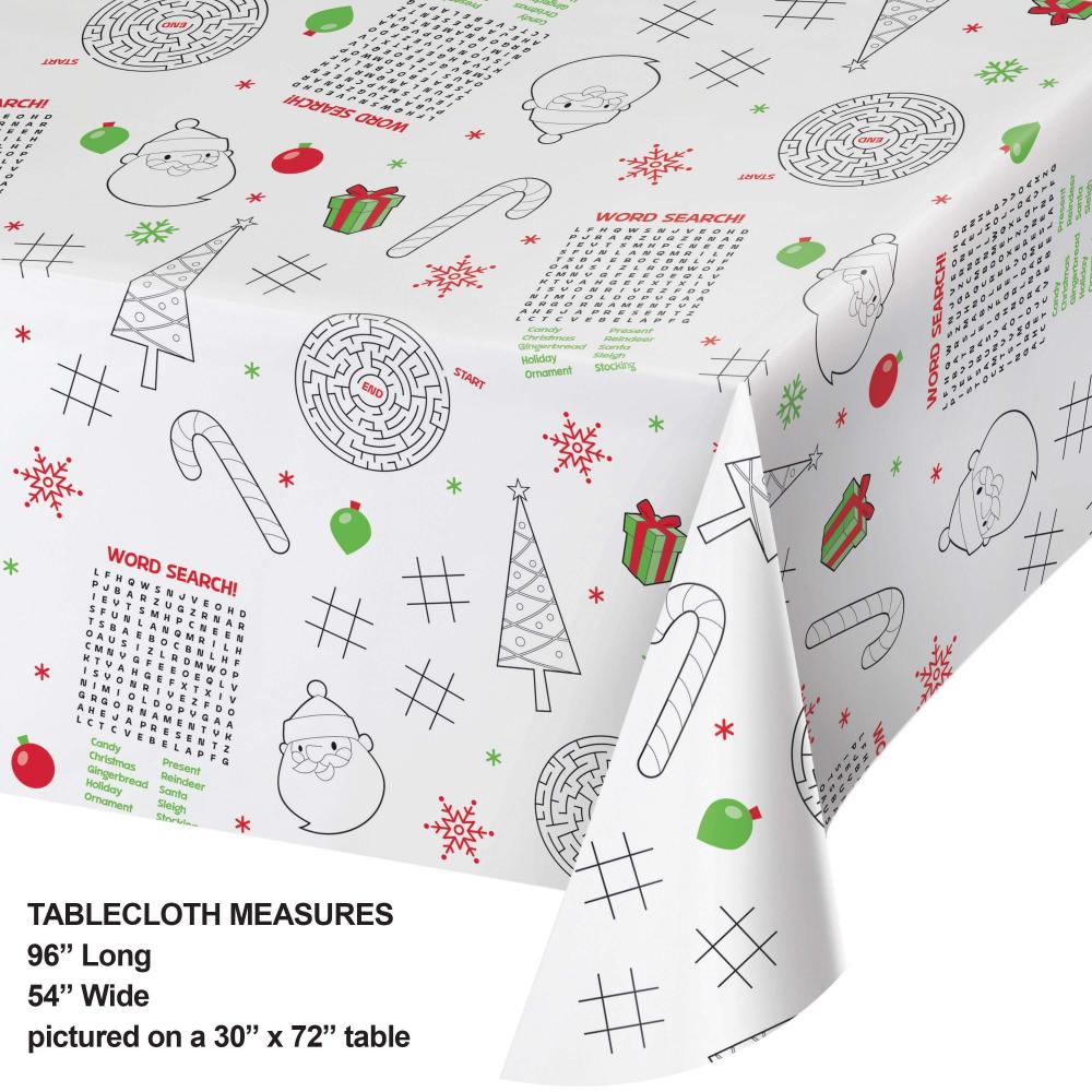 Christmas Activity Tablecover, Paper
