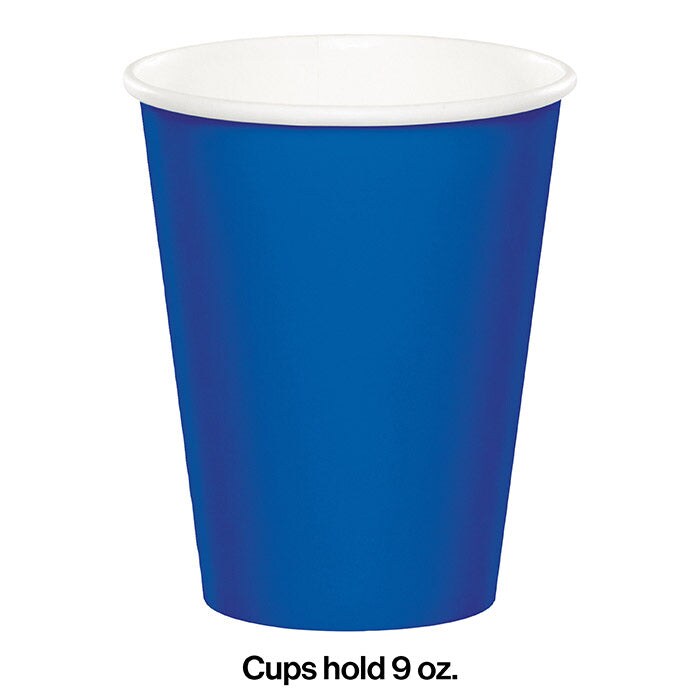Cobalt Hot/Cold Paper Cups 9 Oz (8/Pkg)