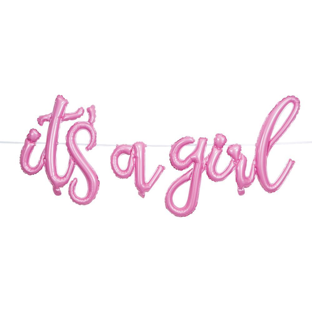 It&#x27;S A Girl Balloon Banner