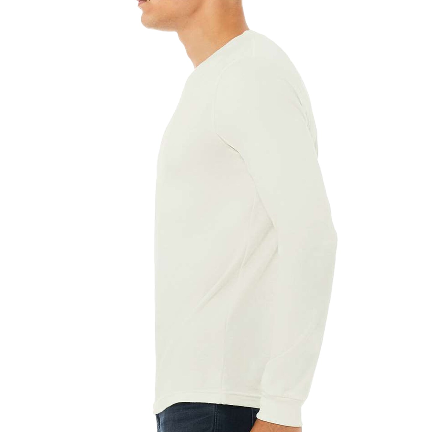 Bella + Canvas Long Sleeve T-Shirt, Men’s Heavy Cotton Jersey Tee