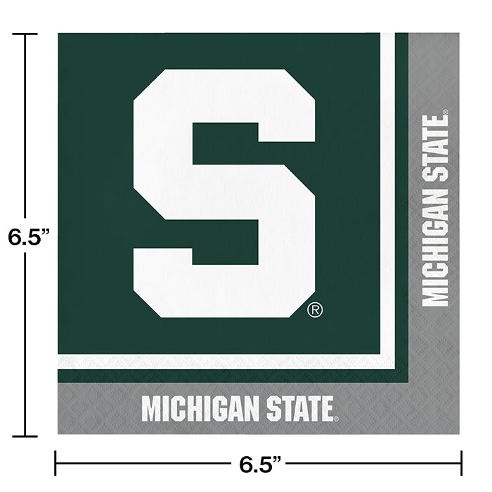 Michigan State Spartans Napkins (20/Pkg)