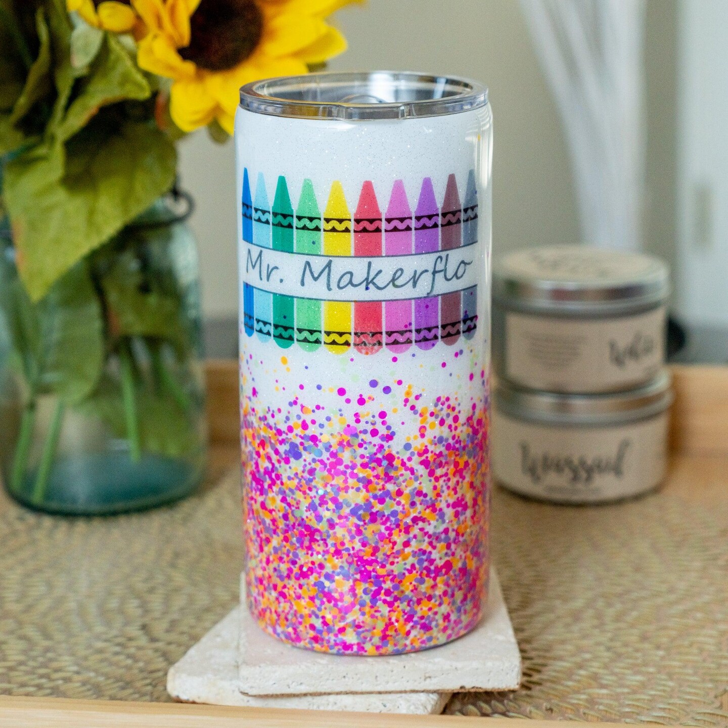Makerflo 20 oz Thick Stainless Steel Tumbler with Lid &#x26; Straw, Craft-Ready for DIY Gifts &#x26; Personalization (Epoxy, UV DTF, Vinyl, and Laser Engraving) - Not for Sublimation