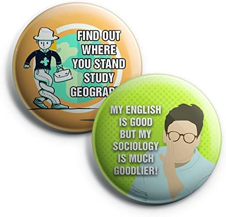 Funny and Cute Designs Pinback Buttons (10-Pack)